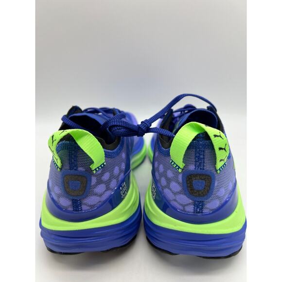 Puma Men's Vibrant Blue and Neon Green Athletic Shoes - Picture 10 of 12
